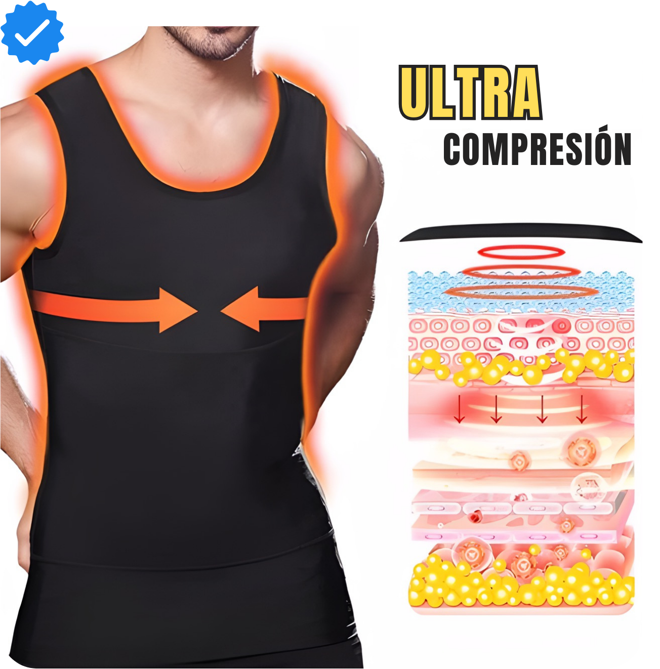 Chaleco Reductor de Neopreno para Hombre🔥